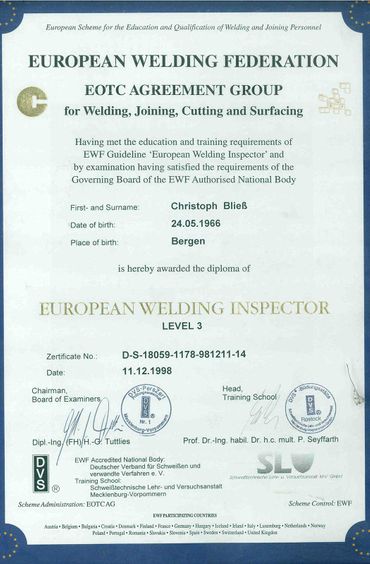 European Welding Inspector