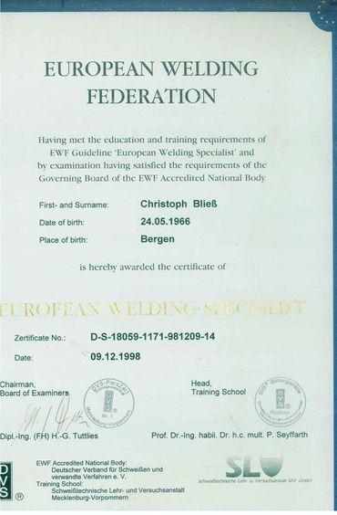 European Welding Specialist